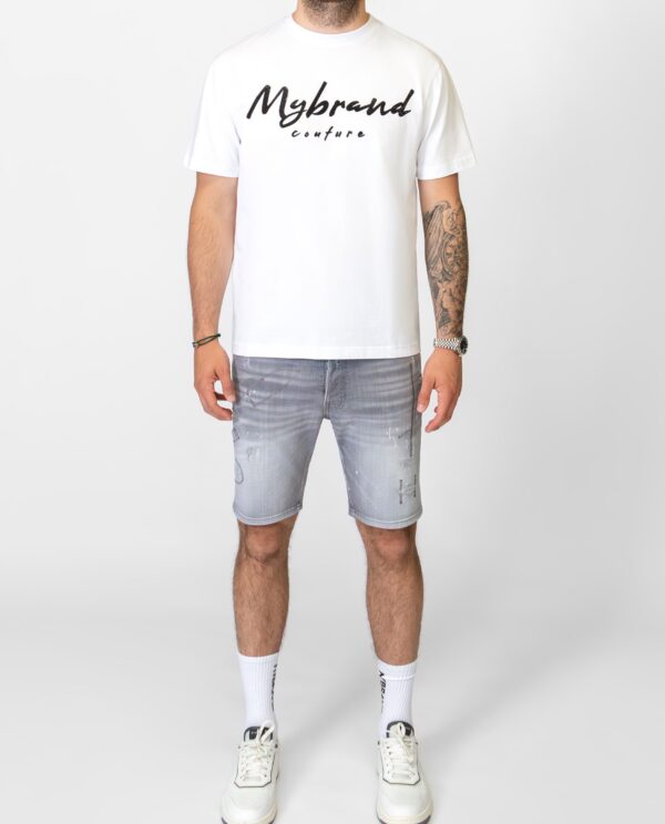 MB ALL GREY SHORT JEANS | GREY JEANS
