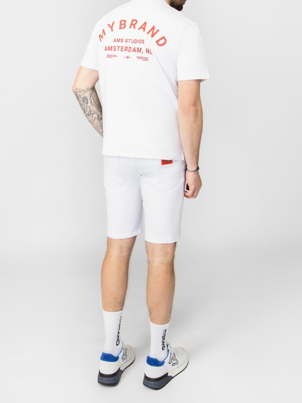 MB IVORY WHITE SHORT JEANS | WHITE JEANS