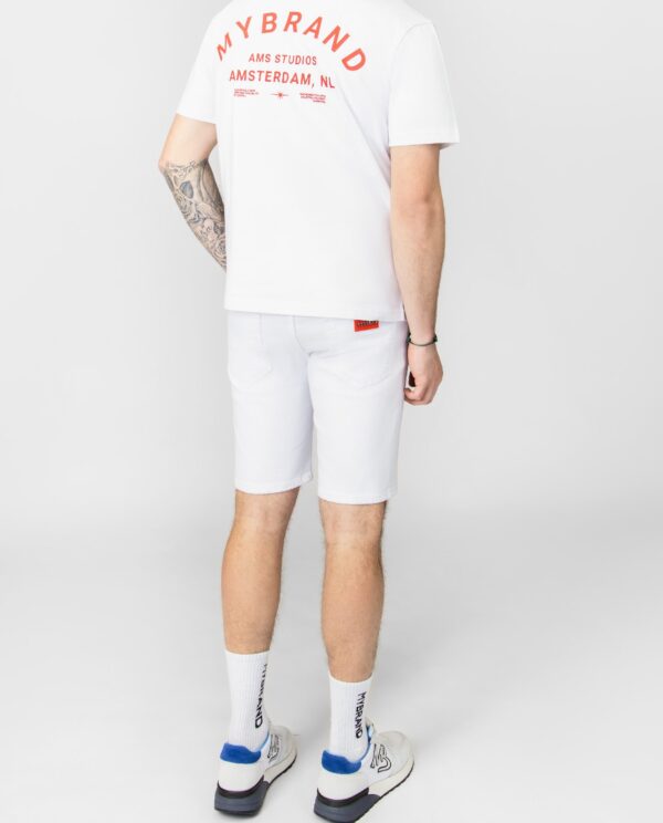 MB IVORY WHITE SHORT JEANS | WHITE JEANS