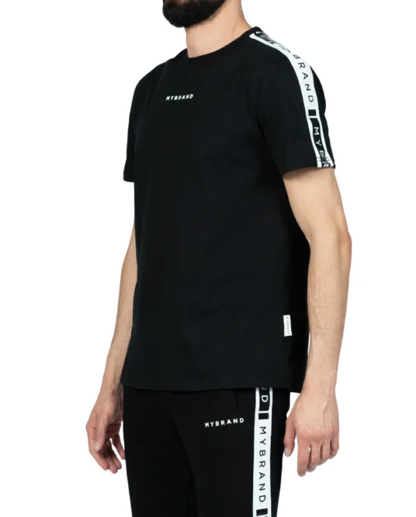 MB CONTRAST TAPING SHIRT BLACK | BLACK