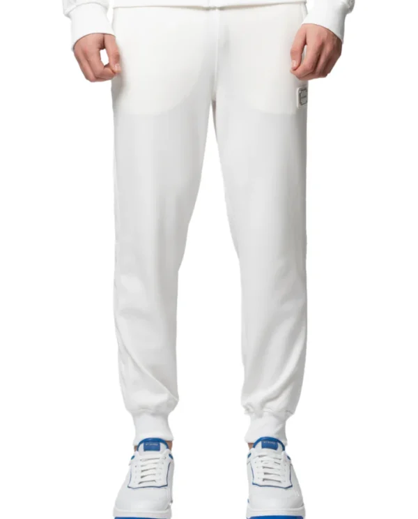 MB ESSENTIAL PIQUE WHITE TRACK PANTS | WHITE