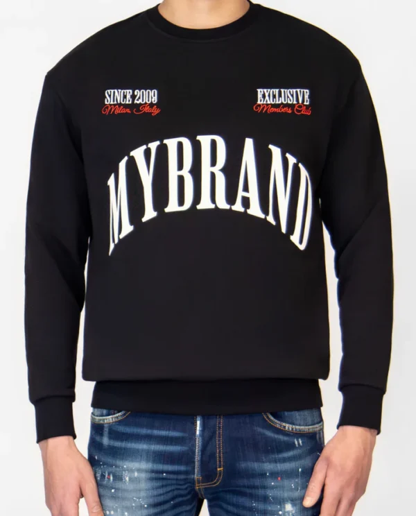 MYBRAND MILAN MEMBERS CLUB SWEATER | BLACK
