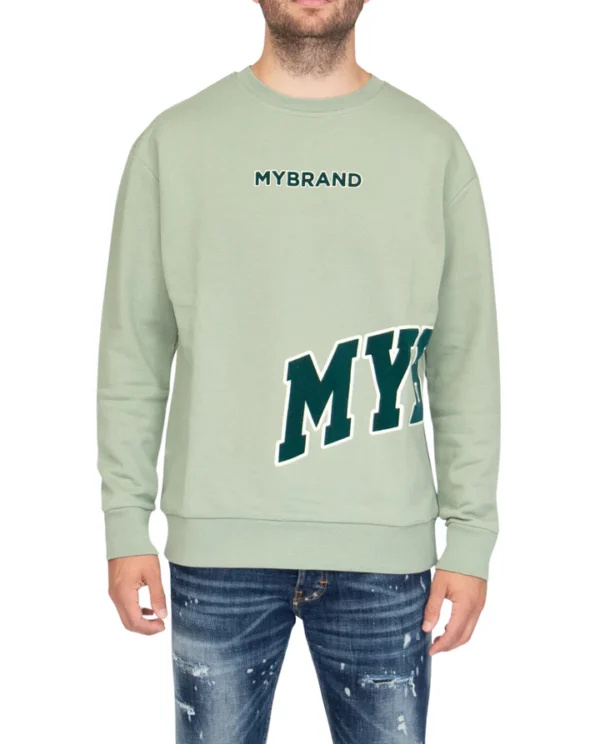 MYBRAND Bold Emblem sweater | LIGHT GREEN