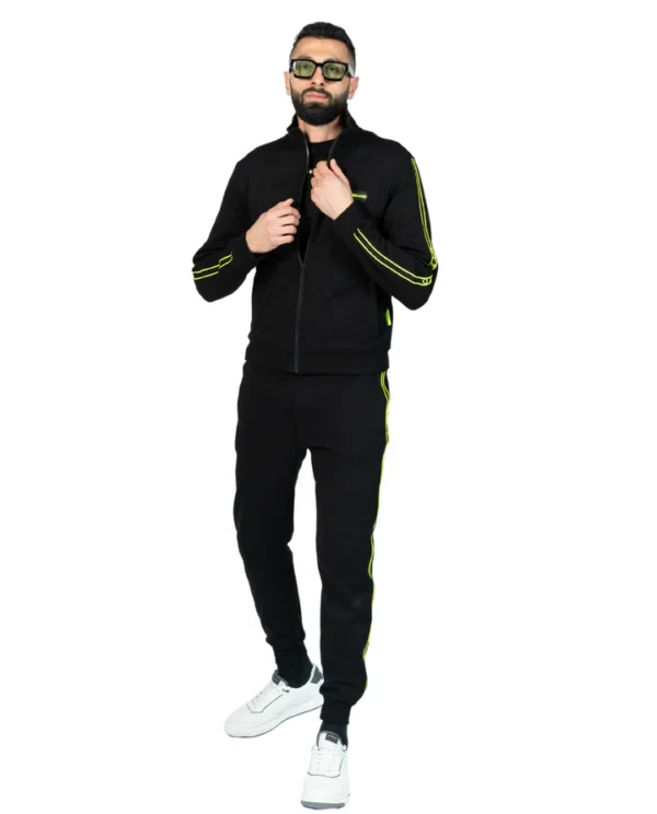 MB TAPING TRACKSUIT BLACK N.YELLOW | BLACK - NEONYELLOW